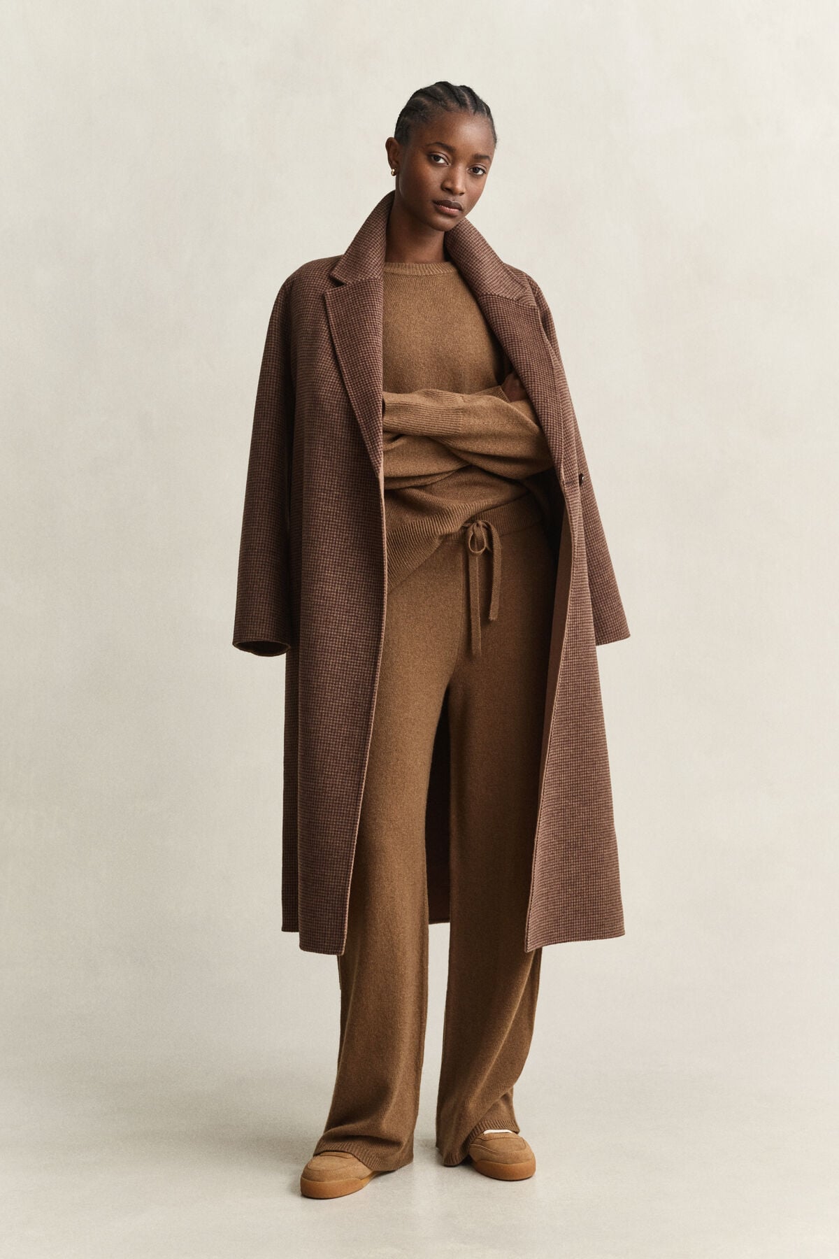 Wool Cashmere Blend Pants — WARM KHAKI