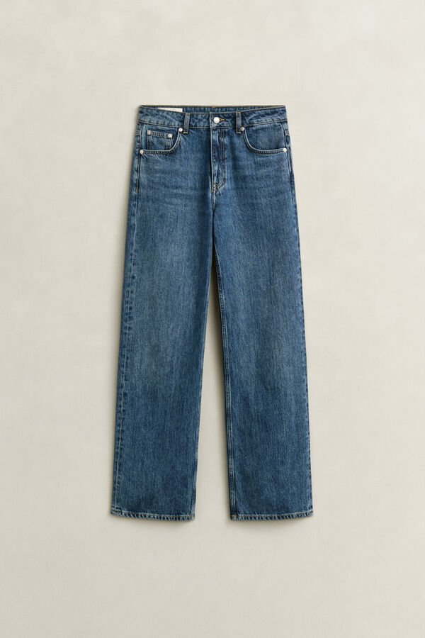 Relaxed Jeans — MID BLUE WORN IN
