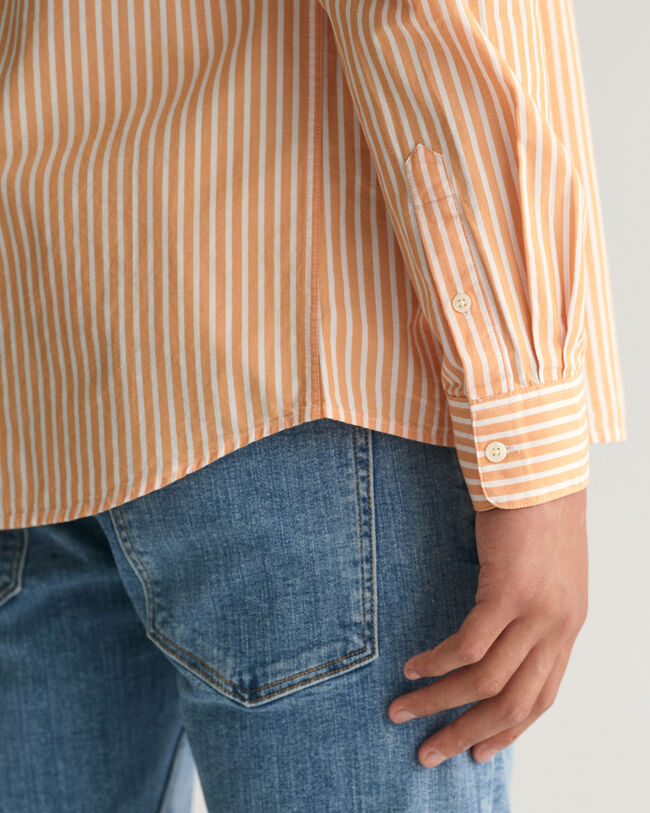 Teens Shield Striped Poplin Shirt