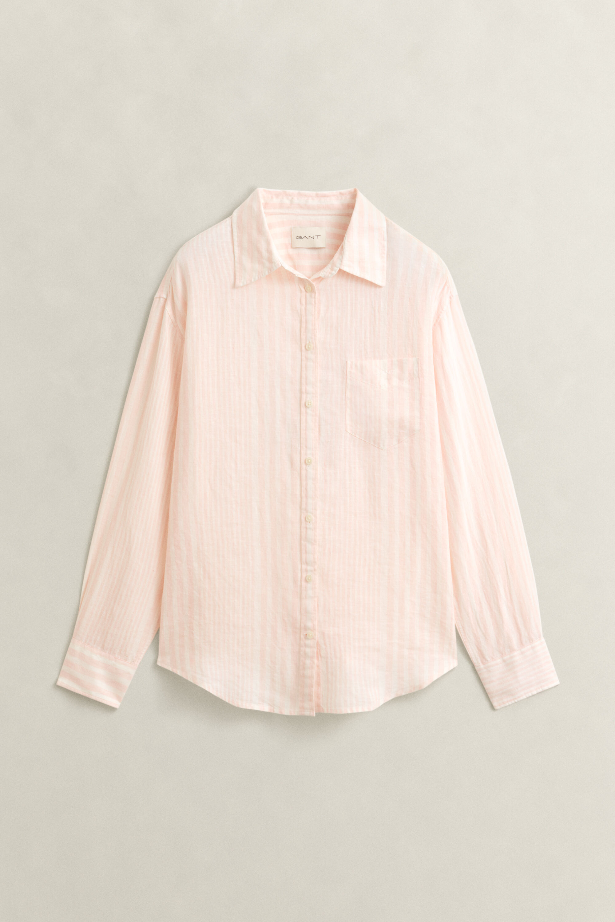 Relaxed Fit Striped Linen Shirt