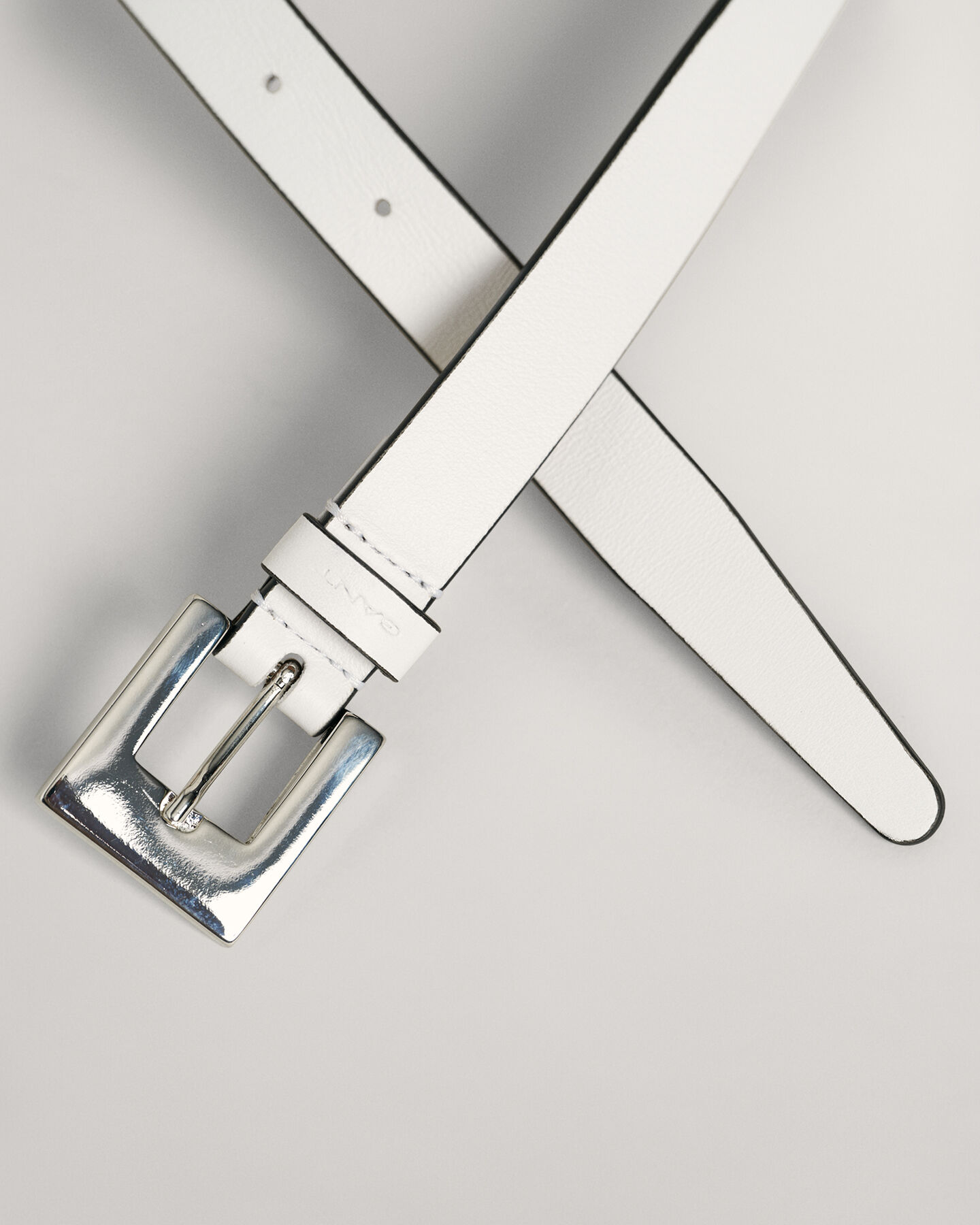 Skinny Square Buckle Waist Belt