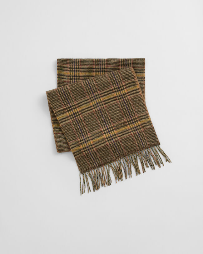 Double-Faced Check Scarf