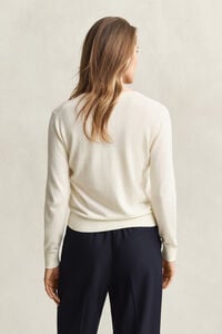 Lightweight Knit Crew Neck Cardigan