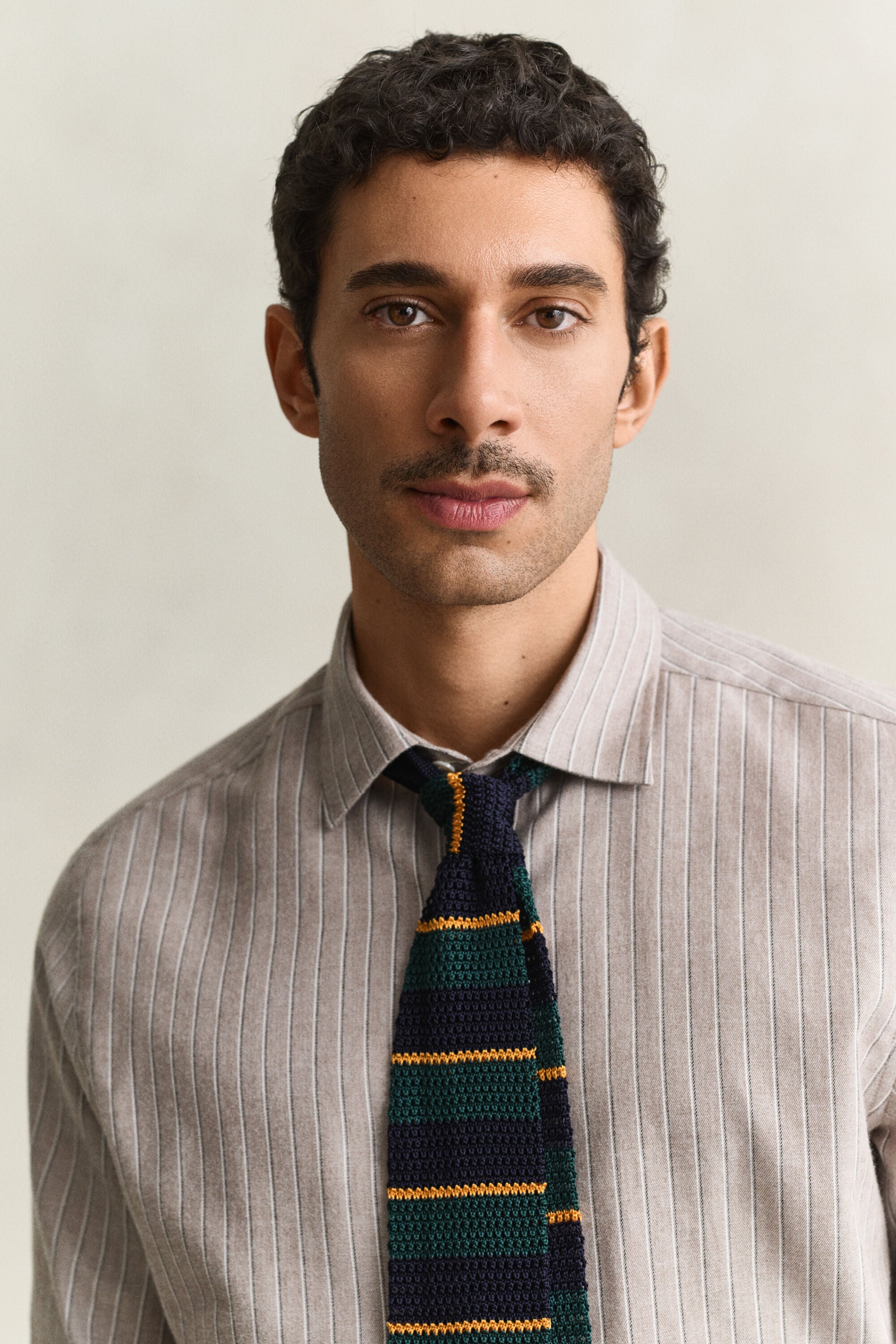 Striped Flannel Mélange Shirt