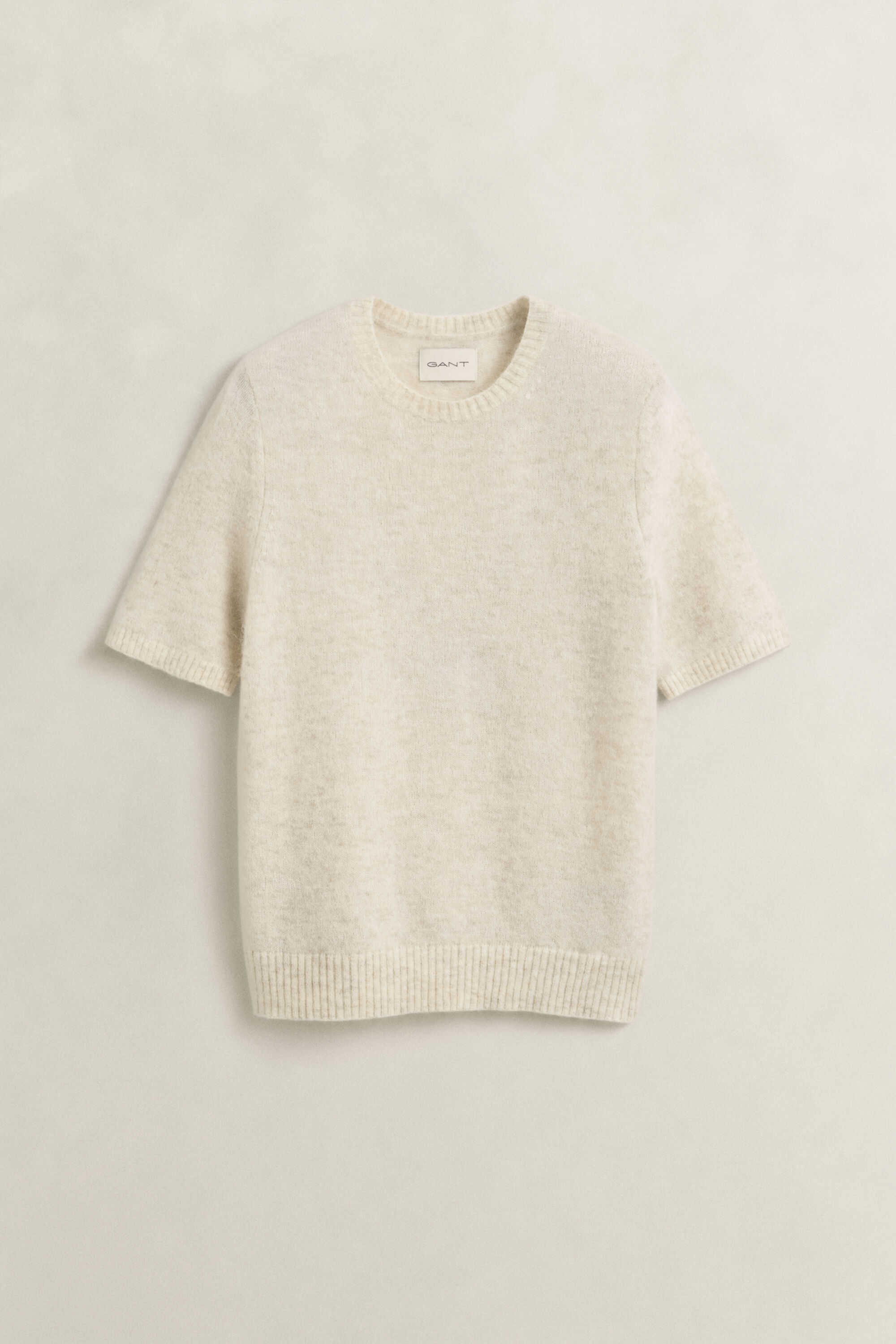 Alpaca Wool Blend Short Sleeve Sweater