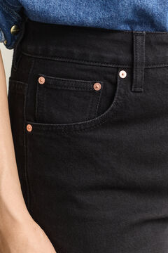 Slim High-Waisted Jeans — BLACK WORN IN 4
