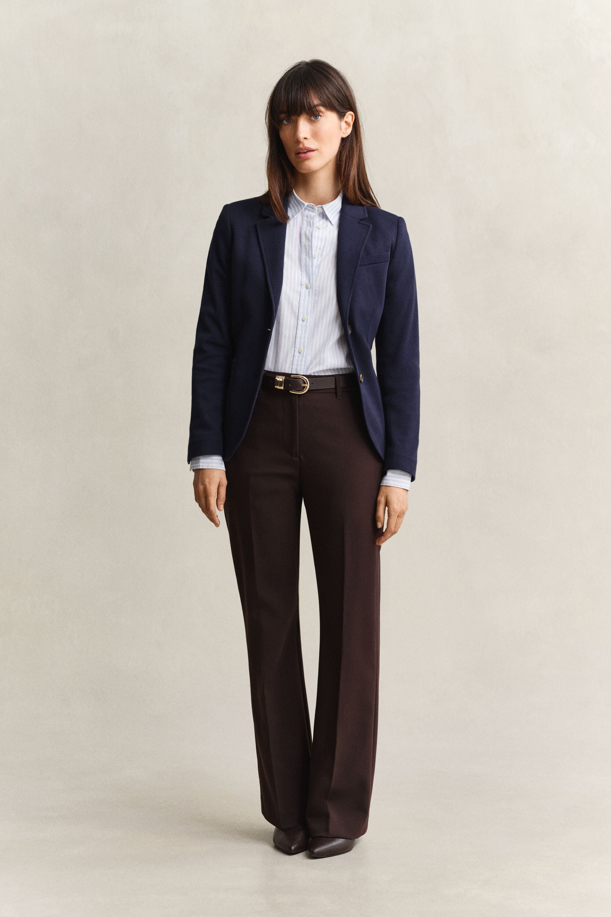 Regular Fit Striped Classic Poplin Shirt