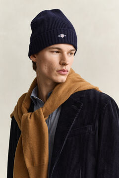 Shield Wool Beanie — MARINE 3