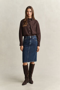 Denim Skirt — DARK BLUE WORN IN 6
