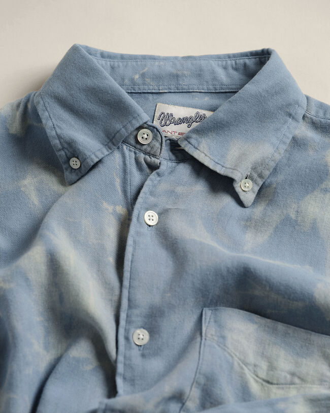 GANT x Wrangler Relaxed Fit Cotton Wool Bleached Shirt