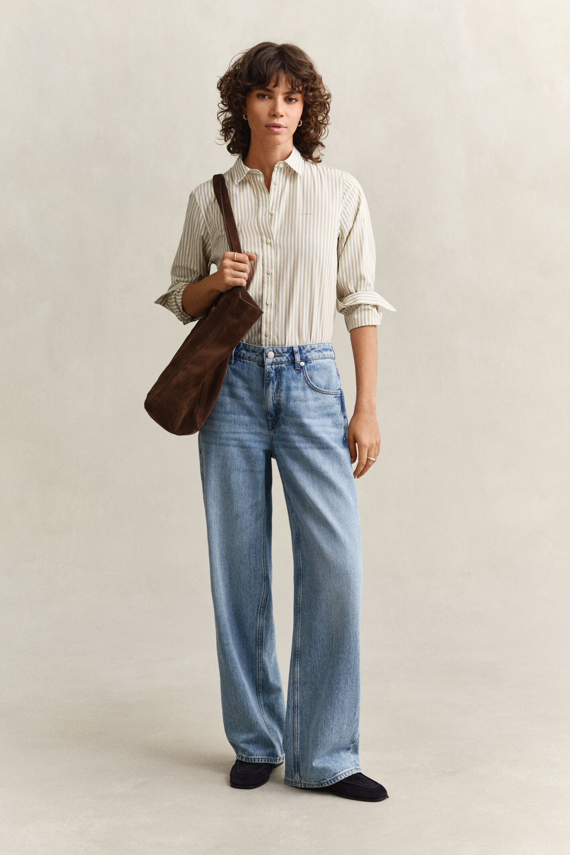 Regular Fit Classic Striped Poplin Shirt