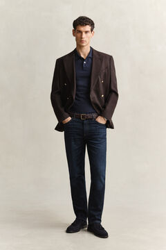 Classic Slim Polo Shirt — EVENING BLUE 7