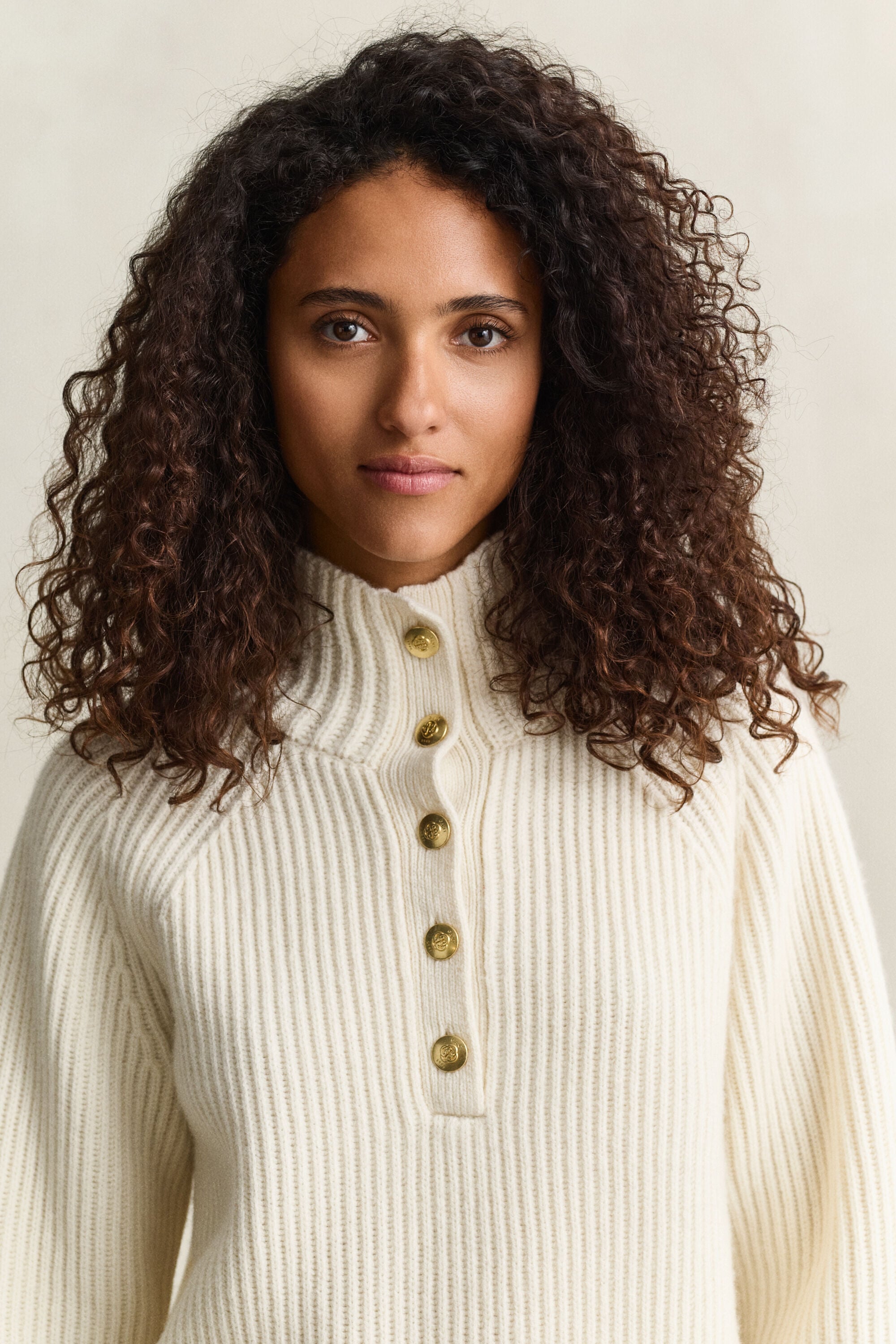 Buttoned Lambswool Sweater