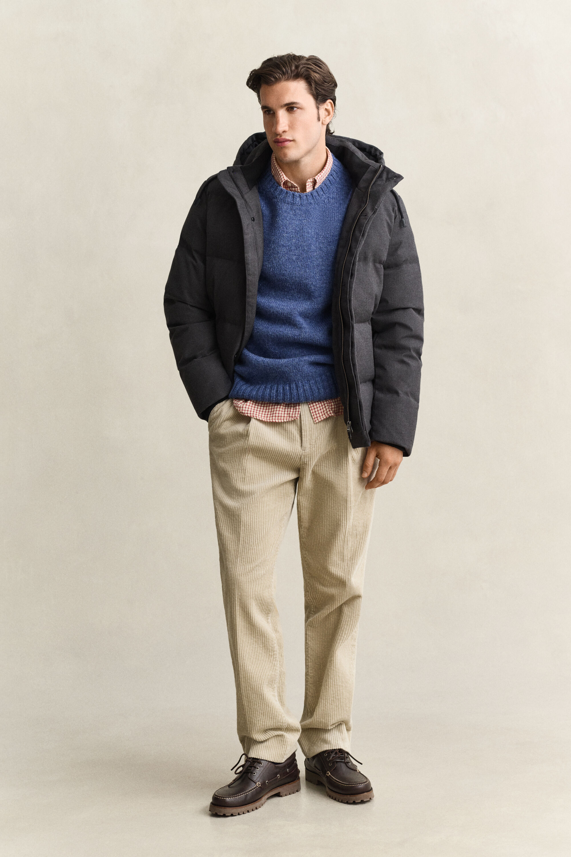 Brushed Wool Crew Neck Sweater