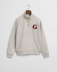 G-Badge Half Button-Up Sweatshirt