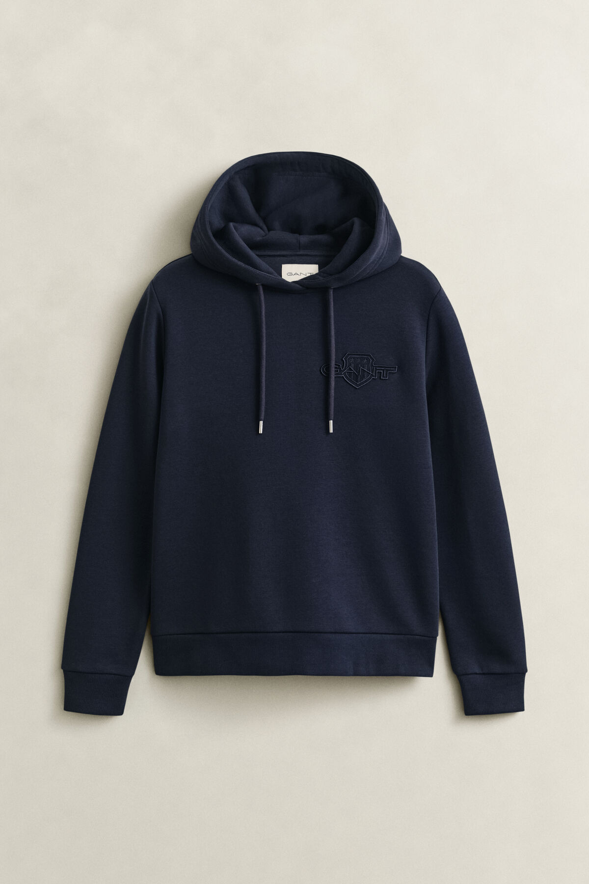 Tonal Shield Hoodie — EVENING BLUE