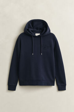 Tonal Shield Hoodie — EVENING BLUE 1
