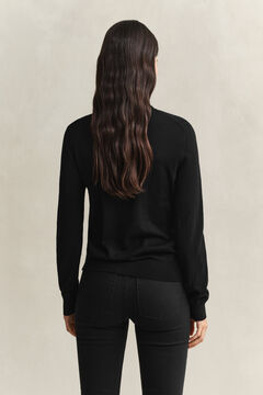 Extra Fine Merino Wool Turtleneck Sweater — BLACK 3