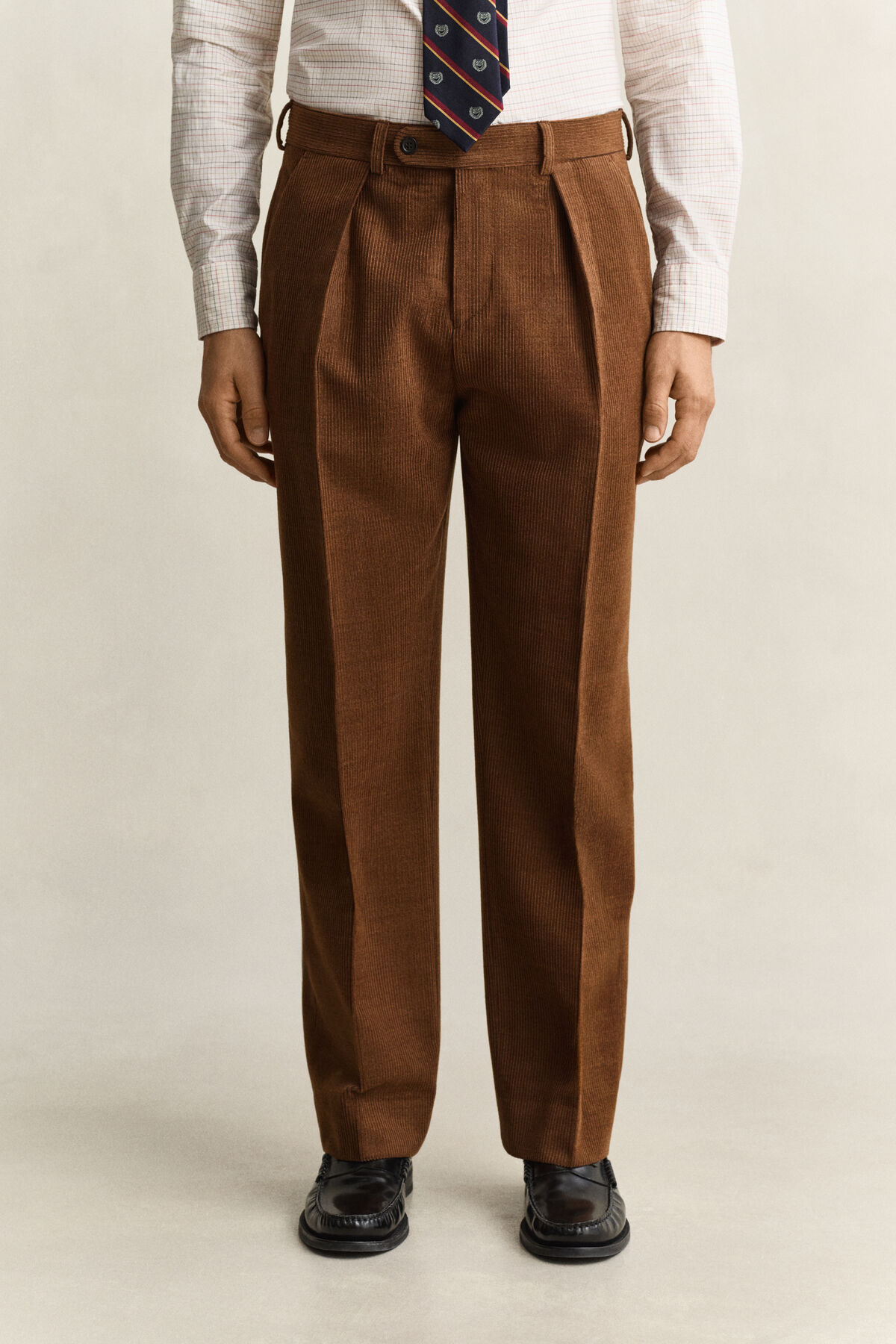 Gant x Yale Wool Corduroy Suit Pants — MAHOGANY BROWN