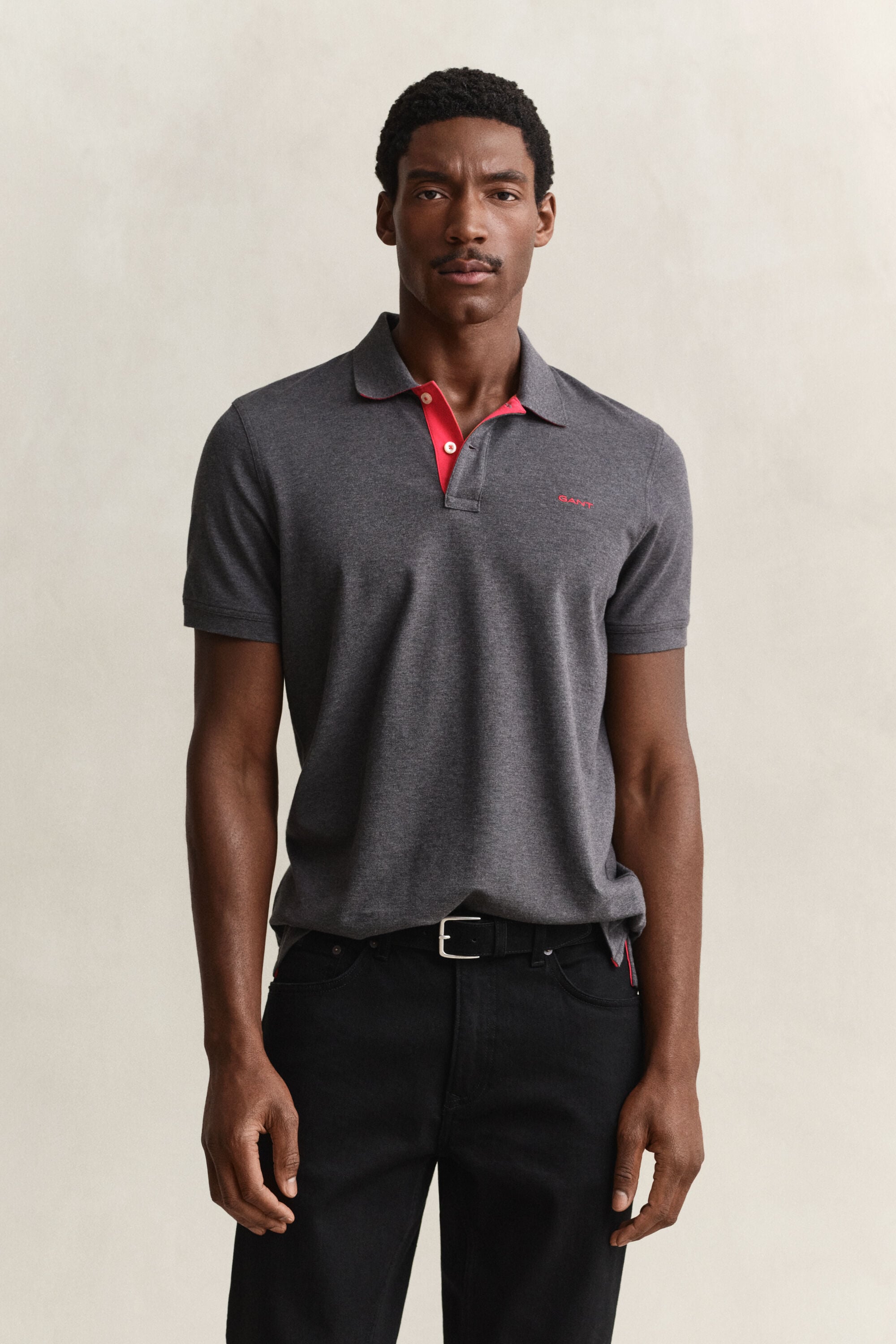 Contrast Piqué Polo Shirt