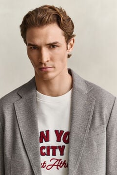 Flannel Blazer — MIST TAUPE 5