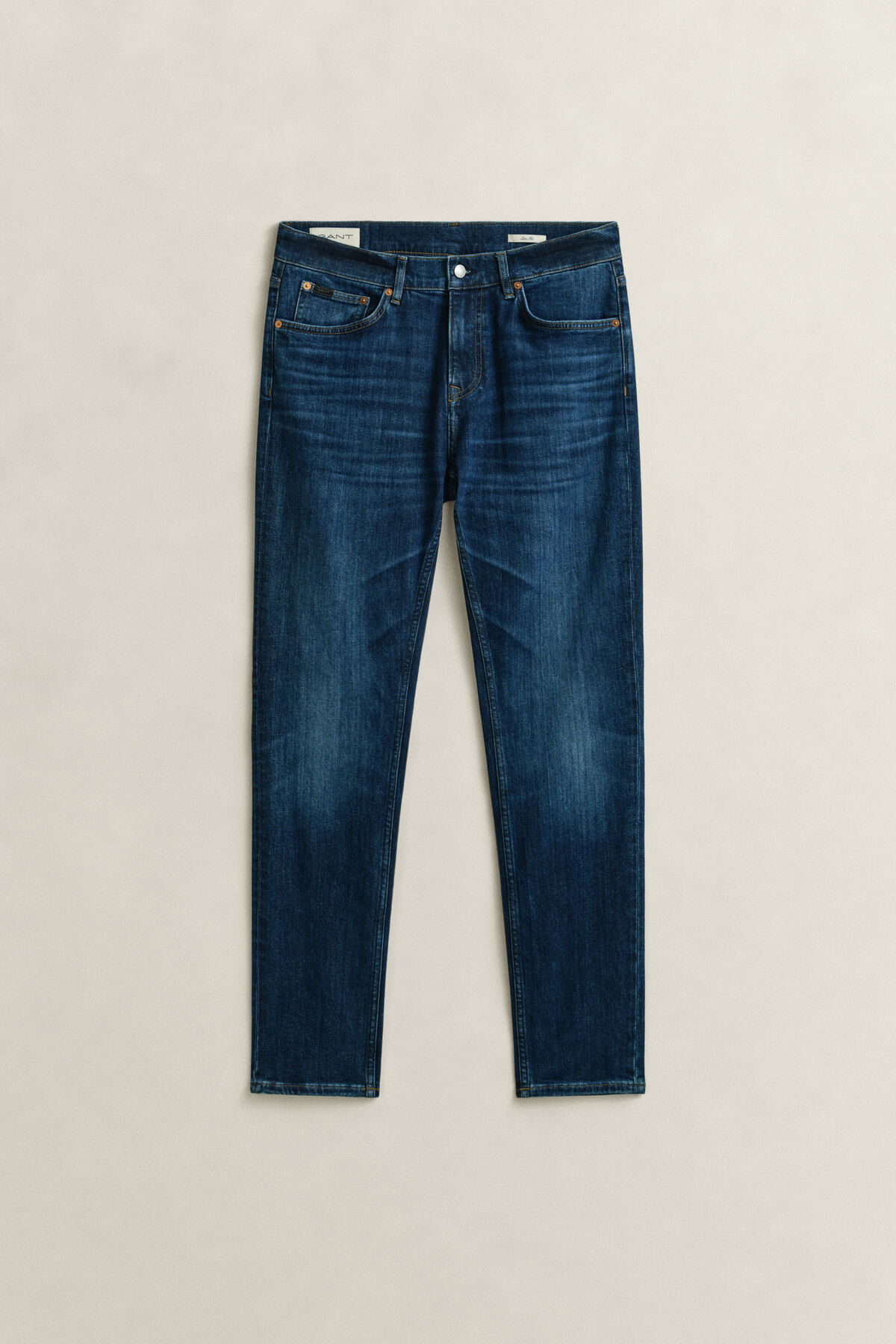 Slim Jeans — MID BLUE WORN IN