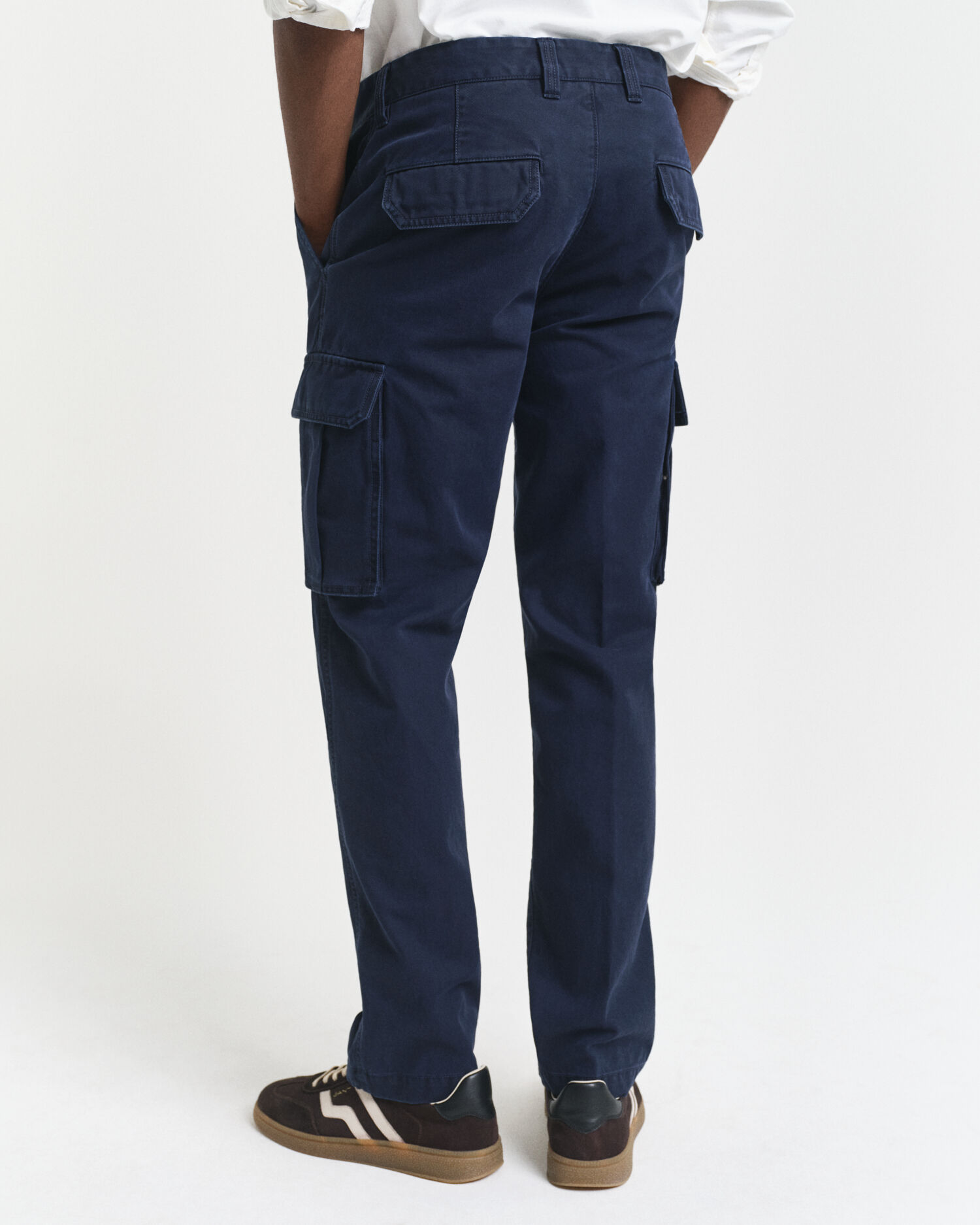 Regular Fit Cotton Twill Cargo Pants