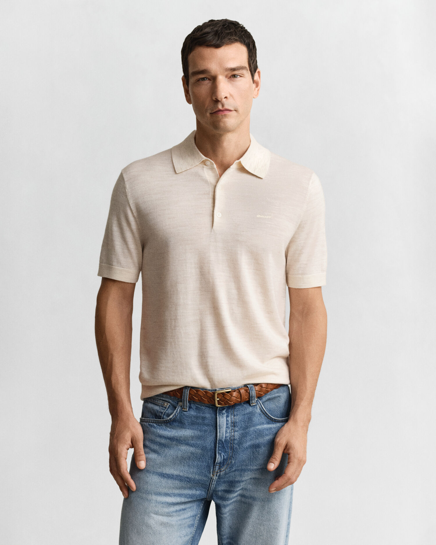 Textured Cotton Polo Shirt - GANT