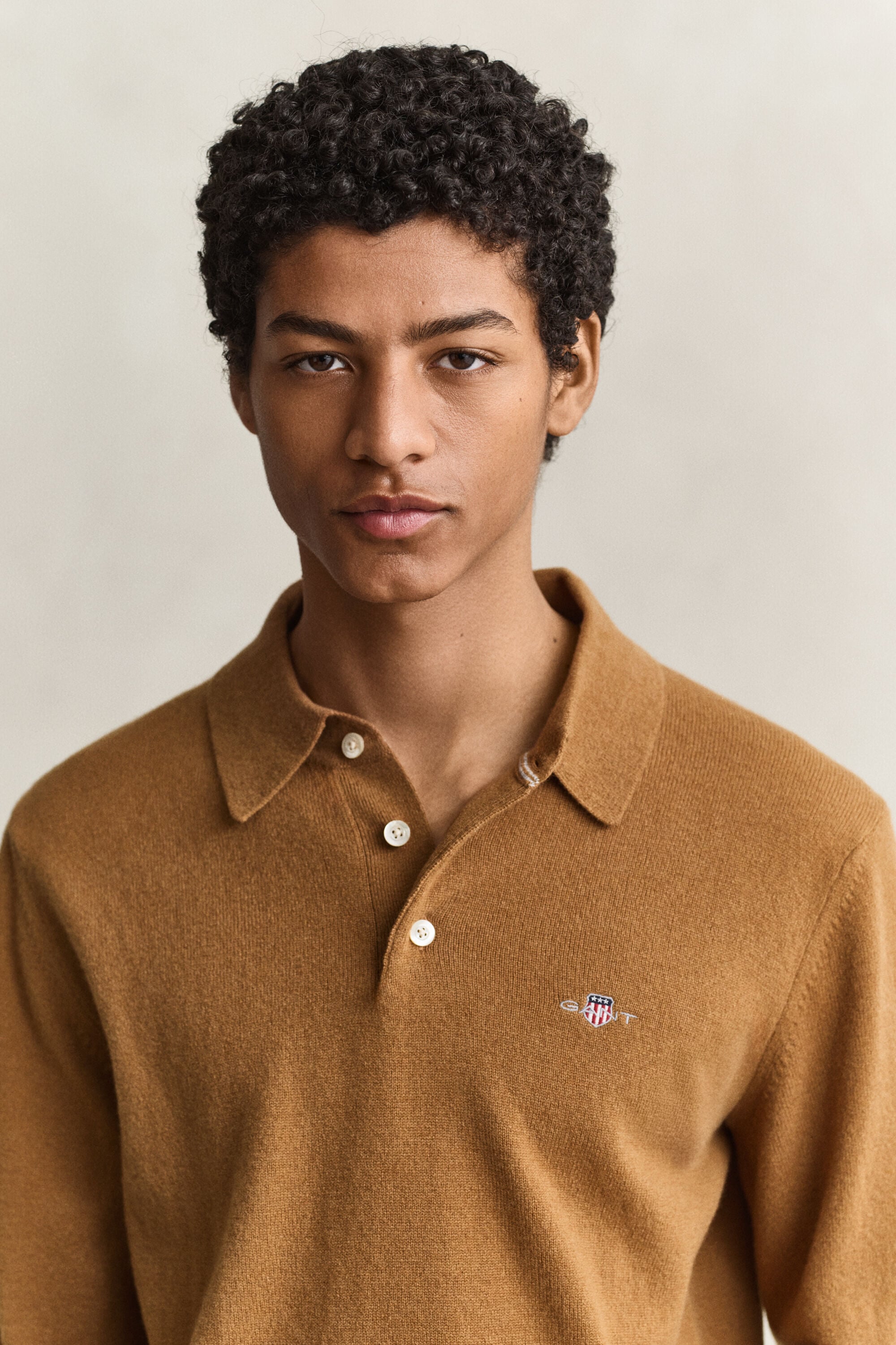 Superfine Lambswool Polo Sweater