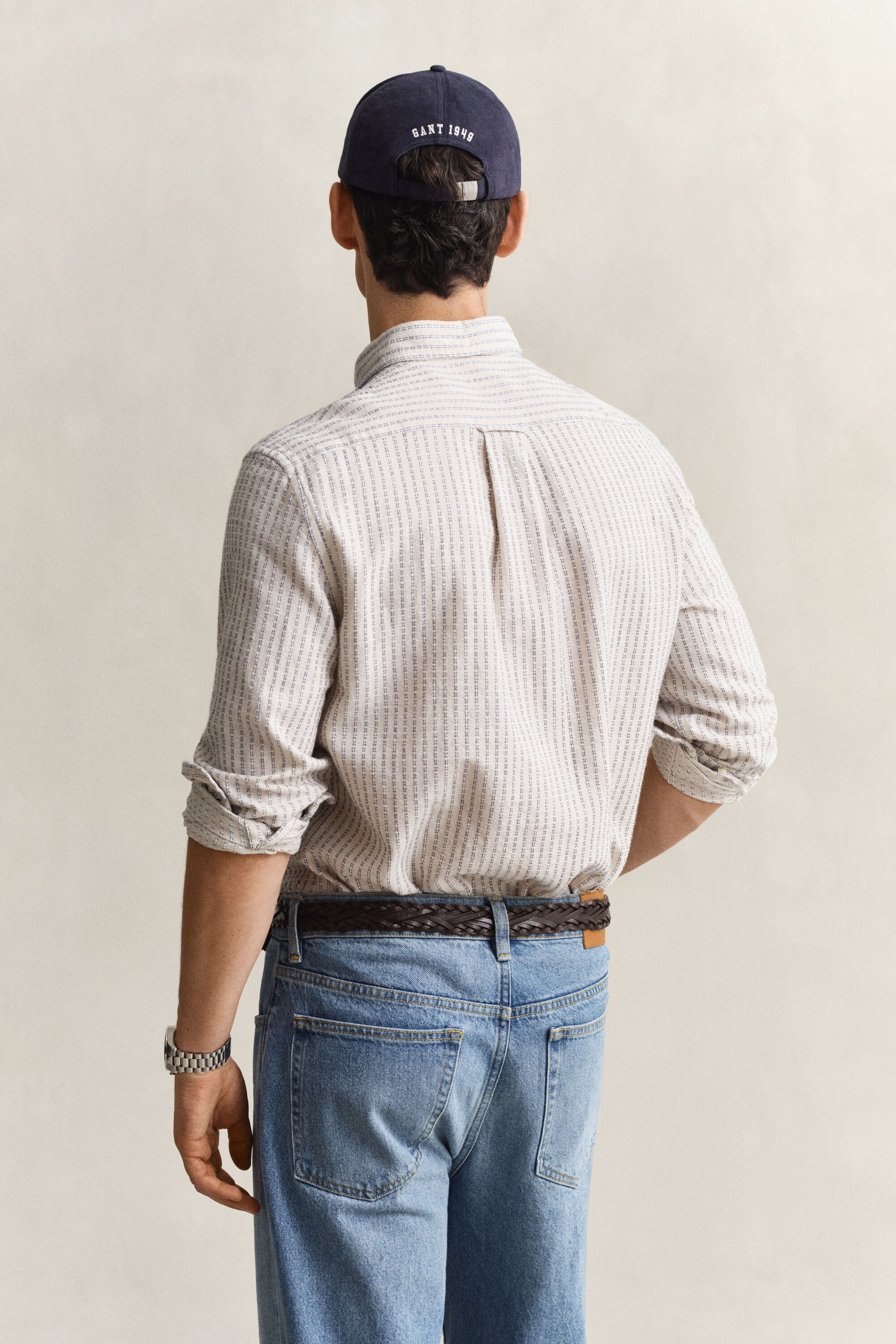Striped Linen Blend Shirt