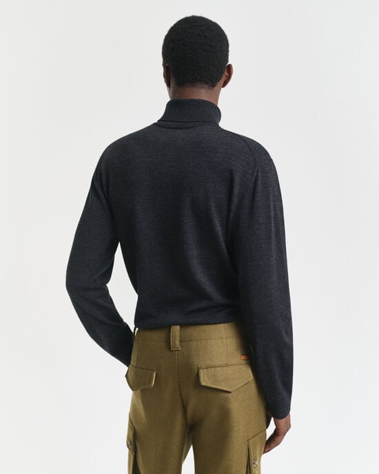 Extra Fine Merino Wool Turtleneck Sweater