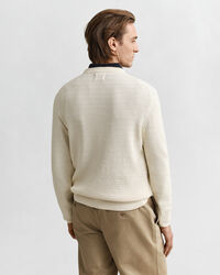 Mini Cable Knit Crew Neck Sweater