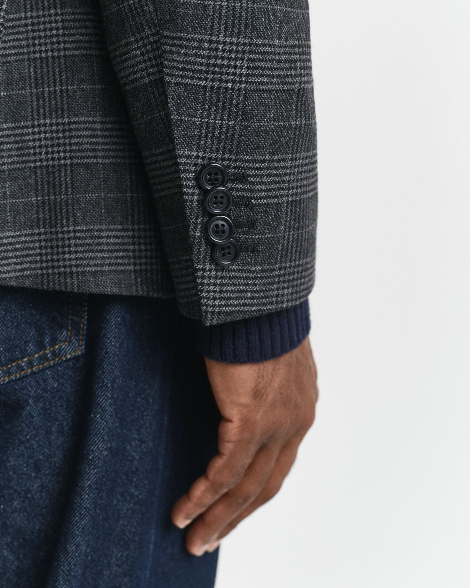 Slim Fit Glen Check Suit Jacket