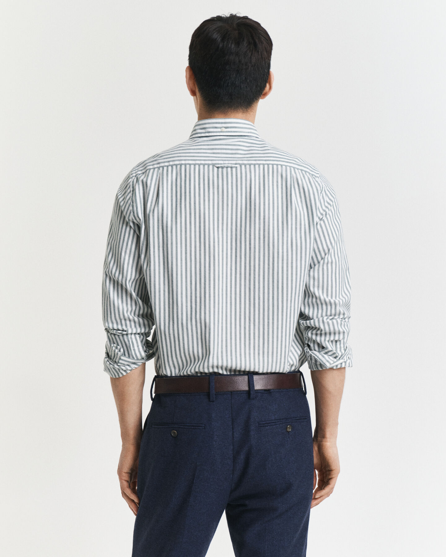 Slim Fit Striped Stretch Oxford Shirt