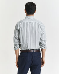 Slim Fit Striped Stretch Oxford Shirt