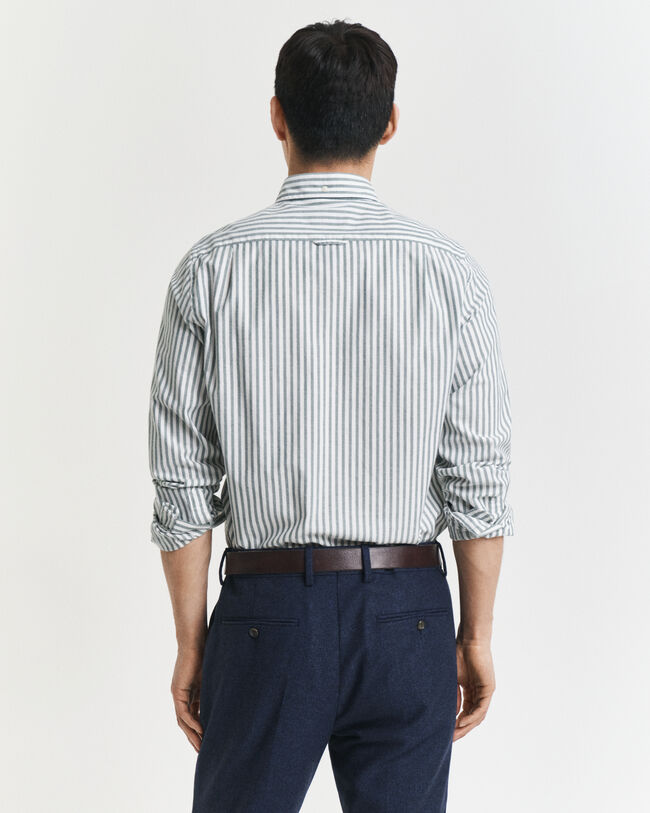 Slim Fit Striped Stretch Oxford Shirt