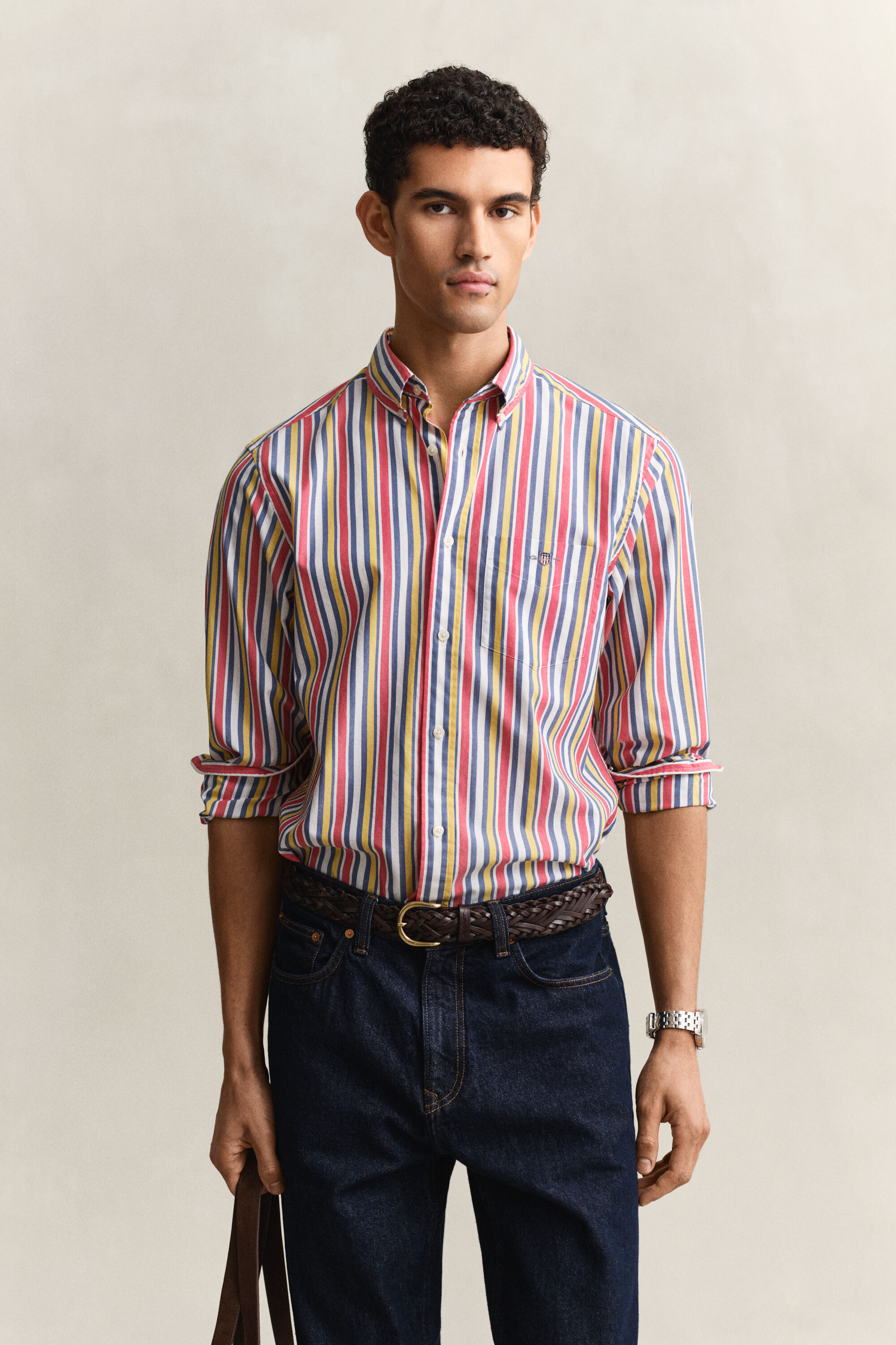 Multistriped Poplin Shirt