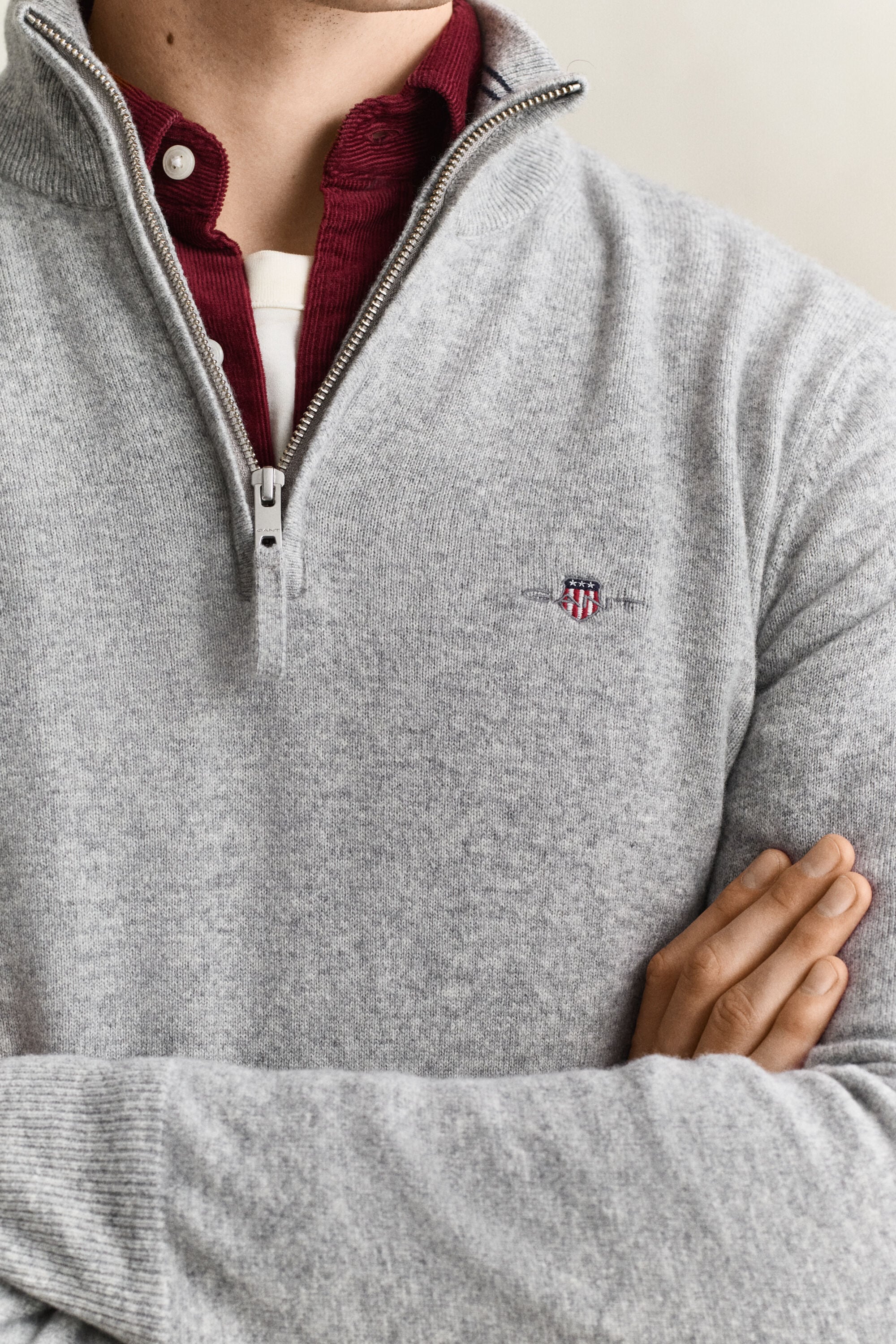 Lambswool Half-Zip Sweater
