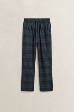 Checked Flannel Pajama Pants — TARTAN GREEN 1