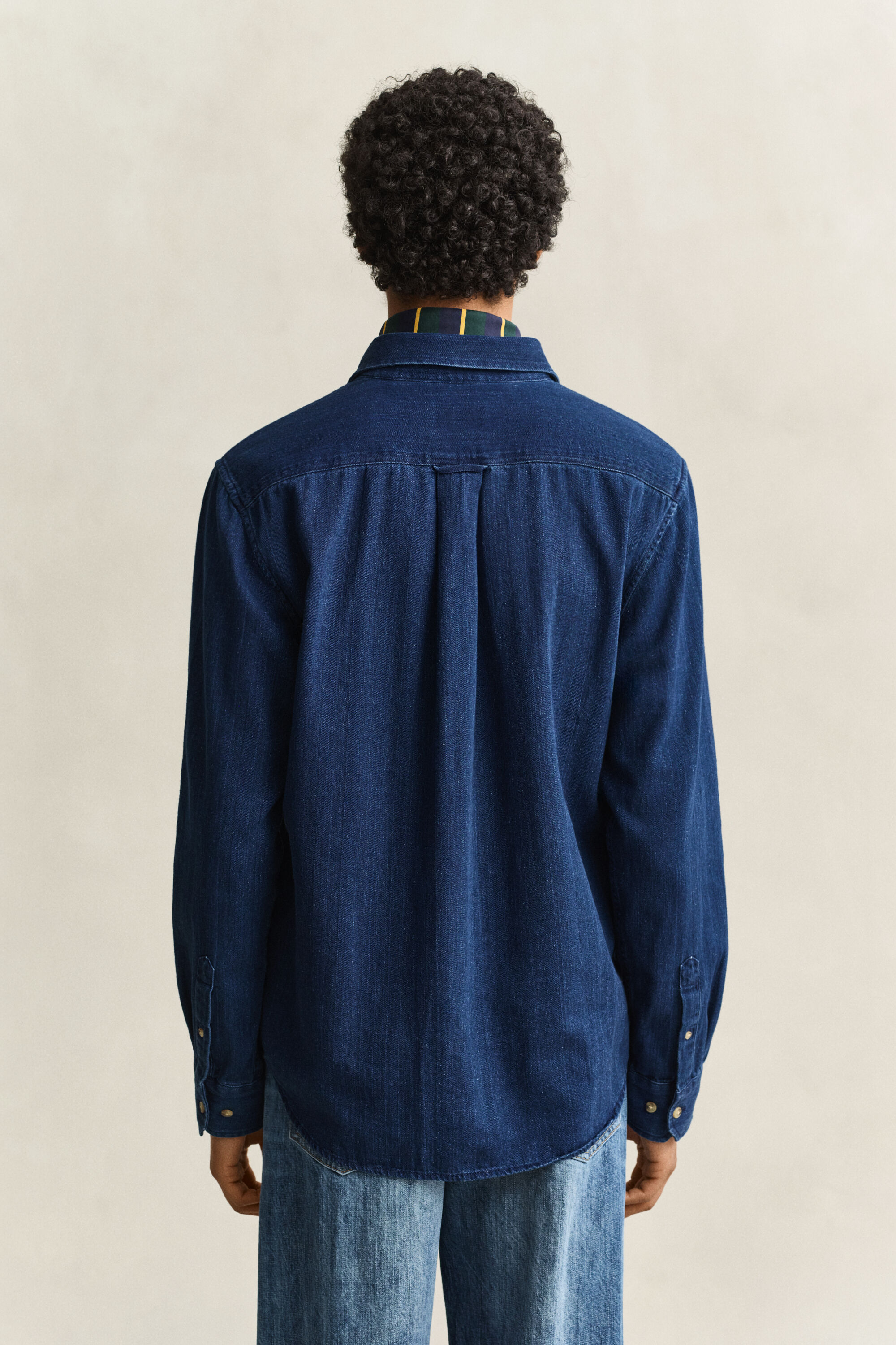 Indigo Herringbone Shirt