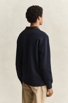 Half Zip Rugger — EVENING BLUE 2