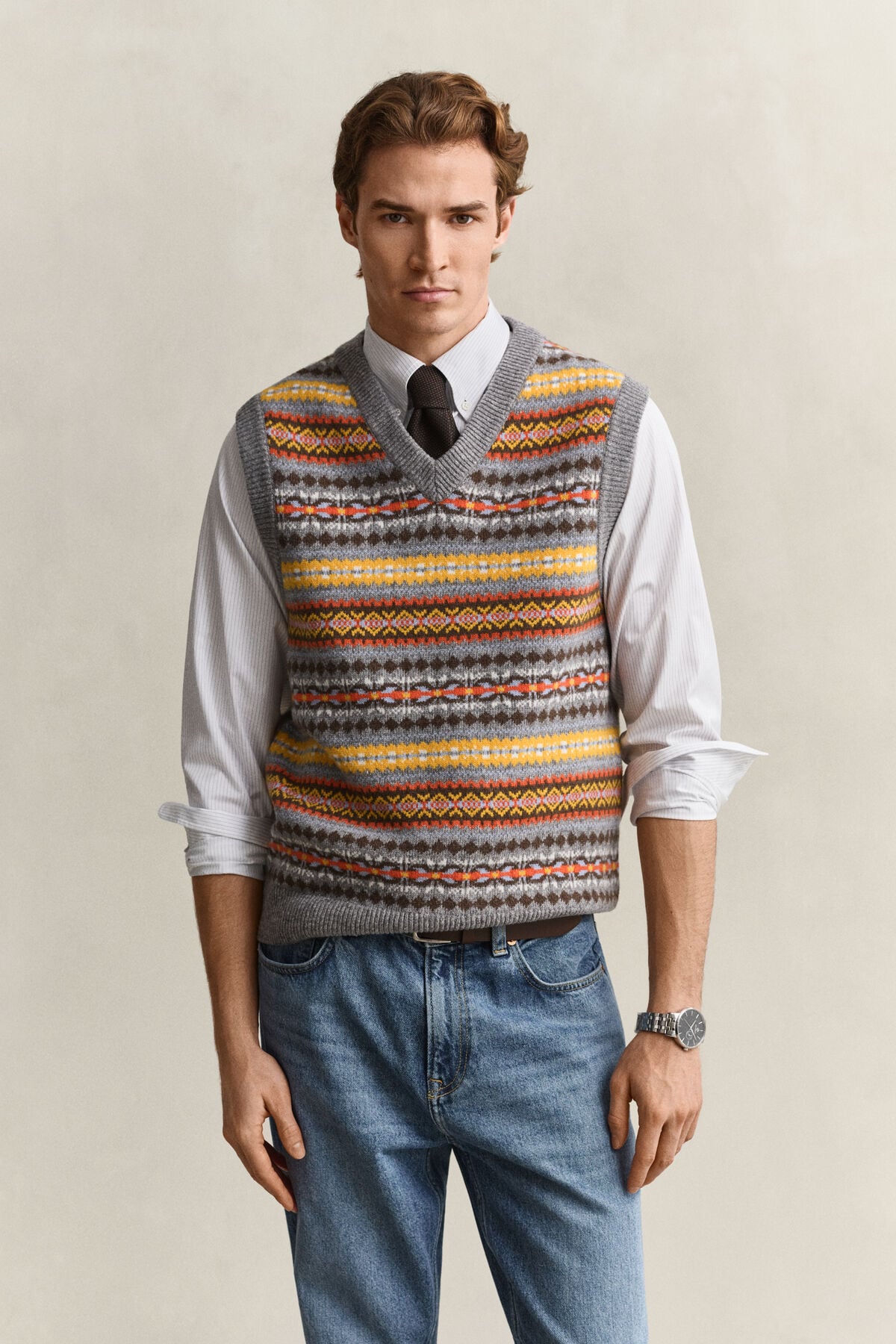 Fair Isle Vest — MULTICOLOR