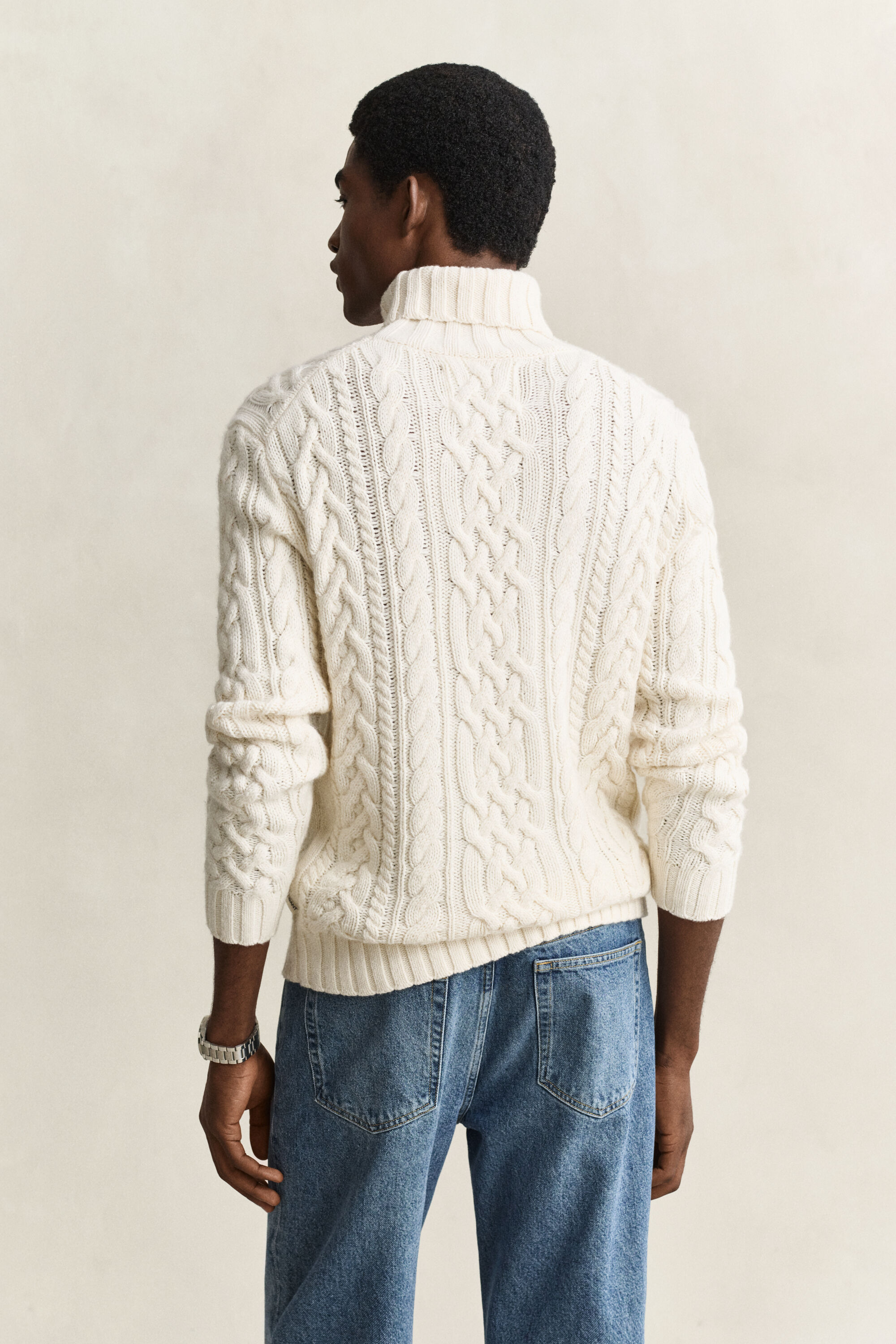 Wool Blend Turtleneck Sweater