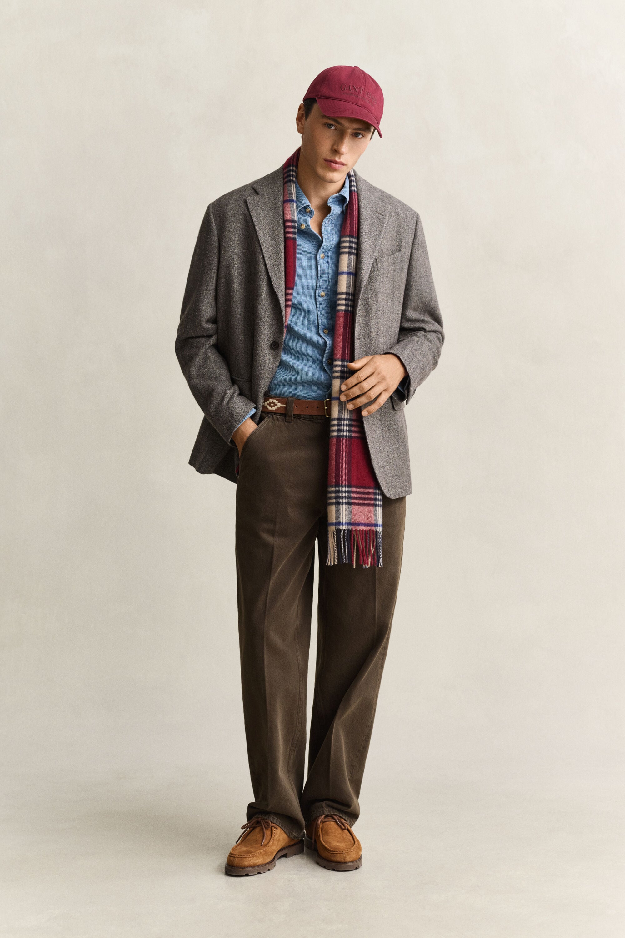 Indigo Waffle Shirt