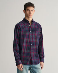 Regular Fit Checked Corduroy Shirt