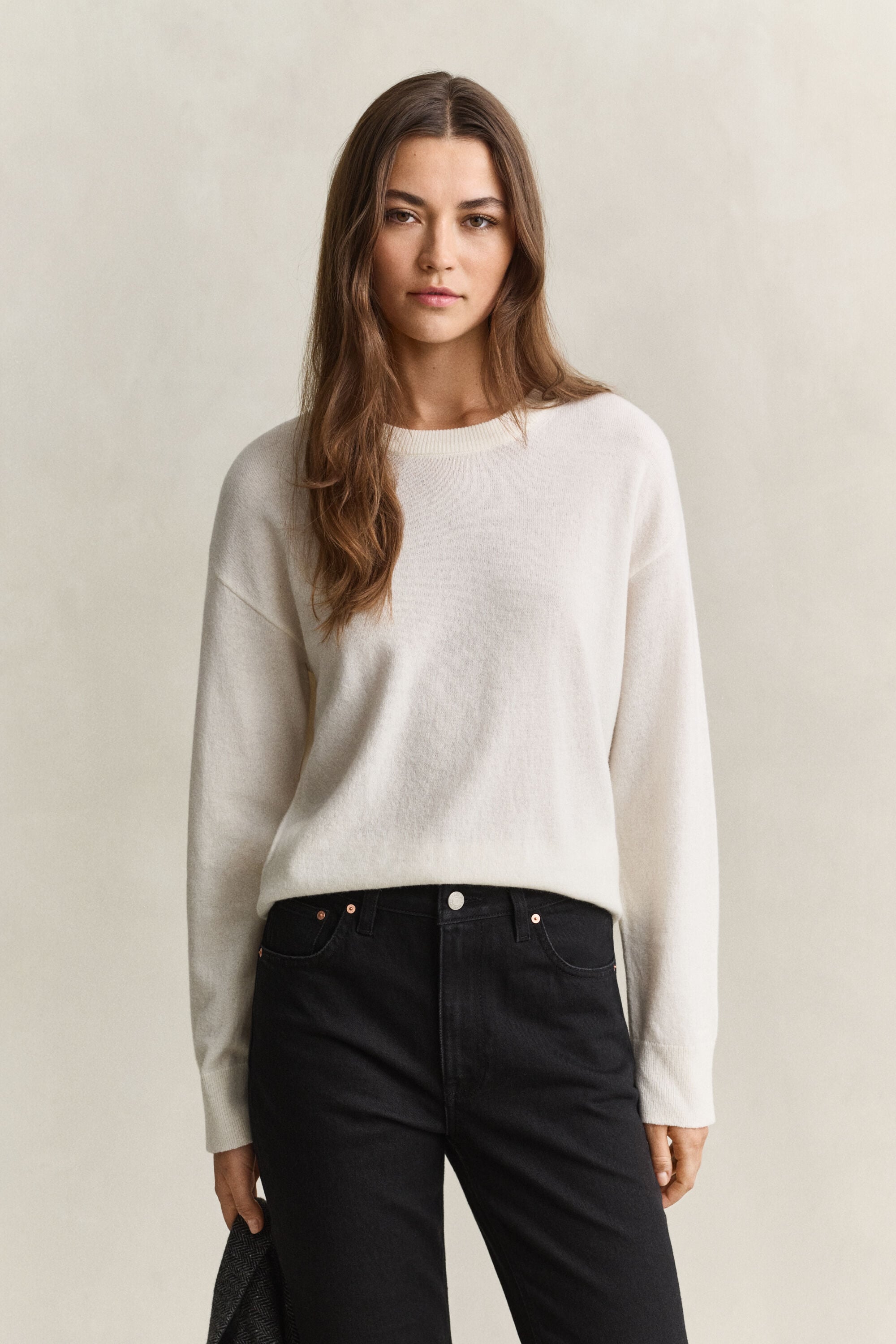 Superfine Lambswool Crew Neck Sweater