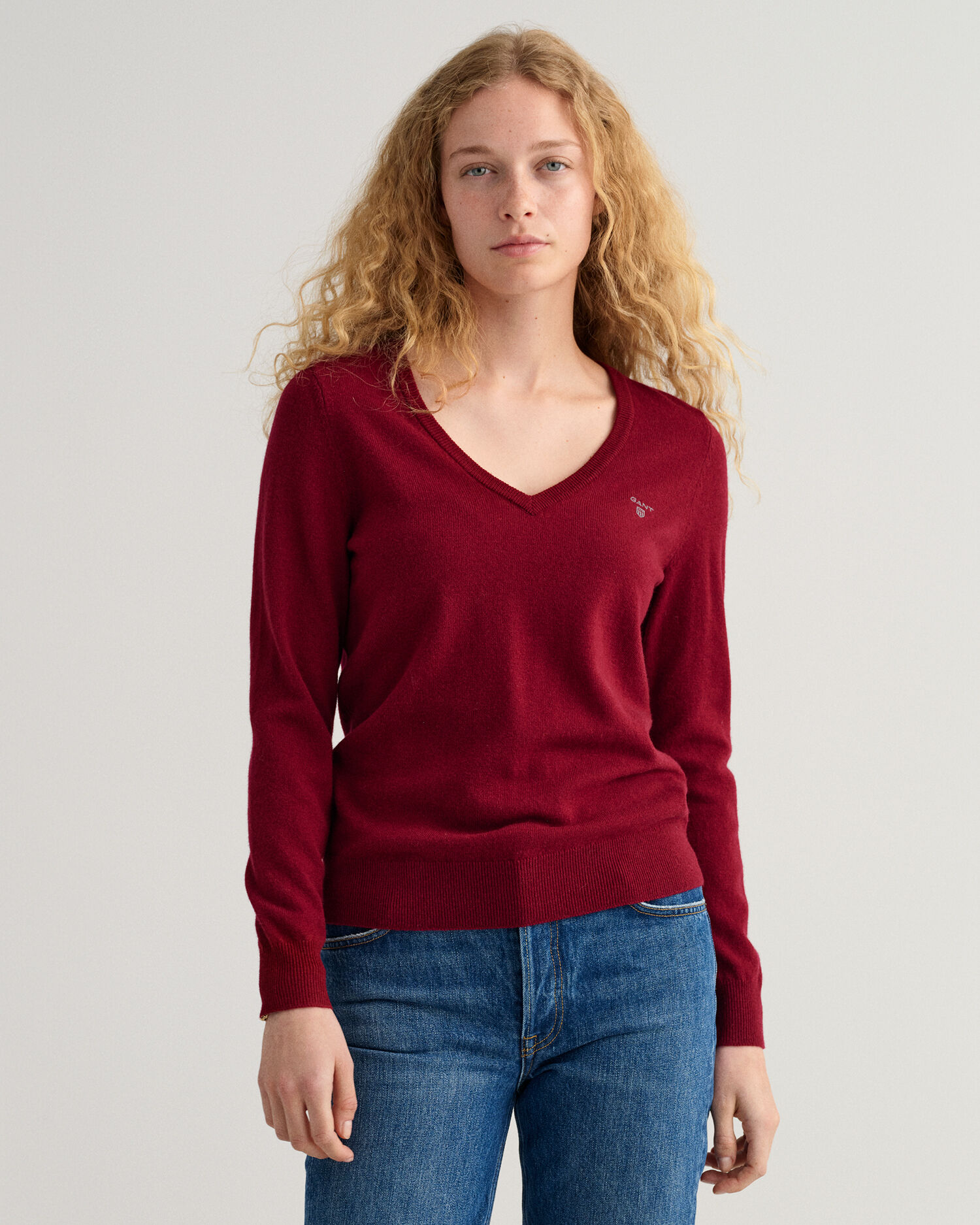 abercrombie icon v neck sweater