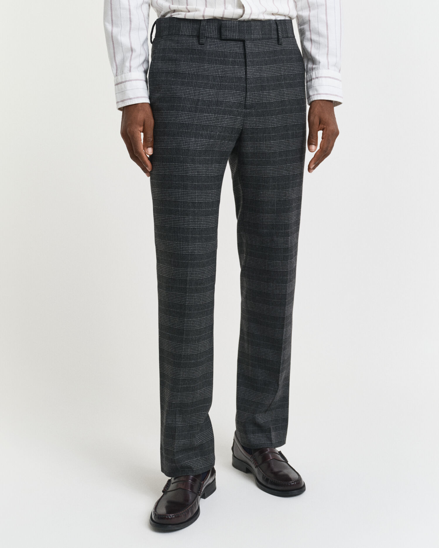 Slim Fit Glen Check Suit Pants