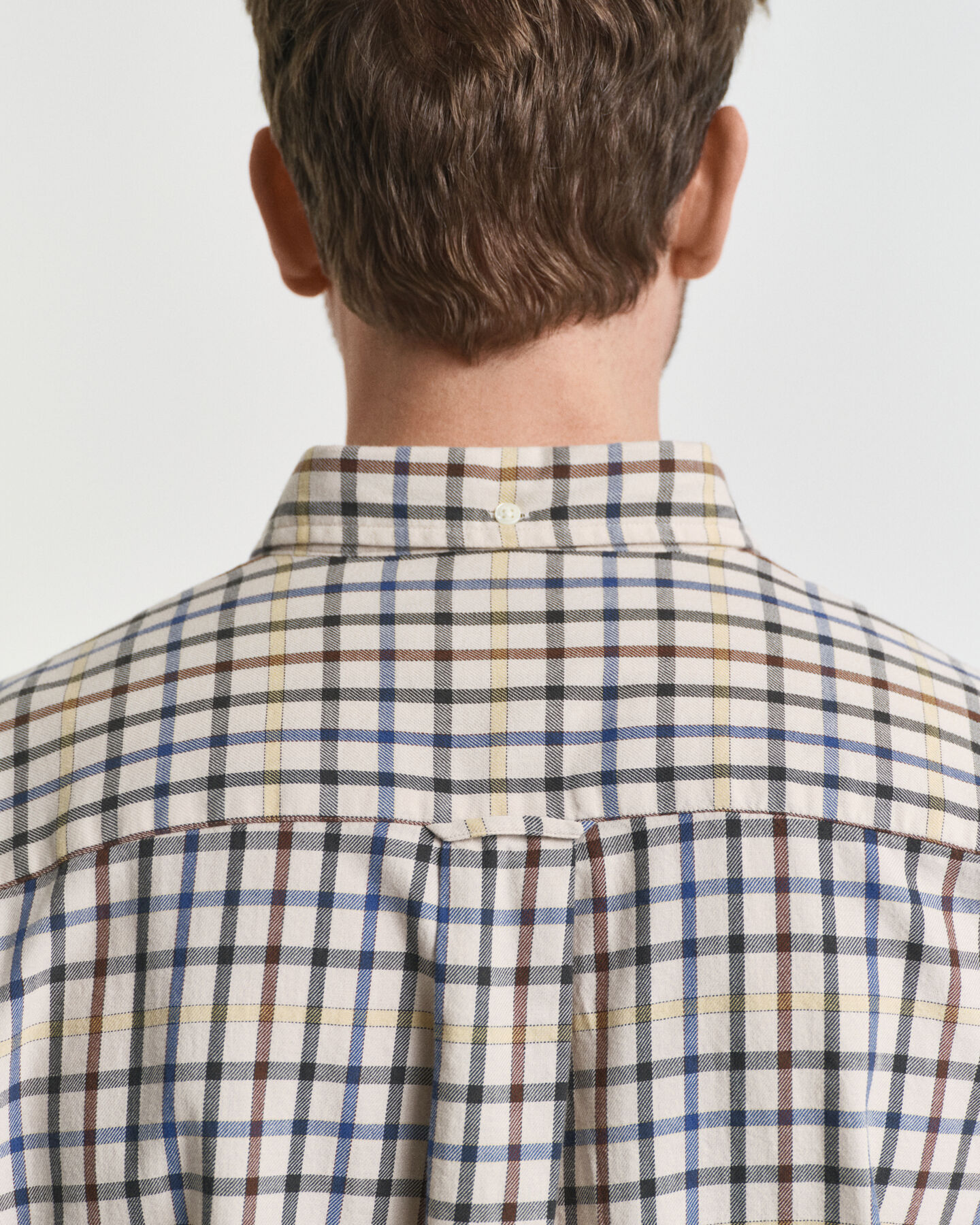 Relaxed Fit Checked Twill Shirt