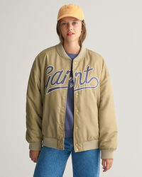 Teens Script Graphic Varsity Jacket